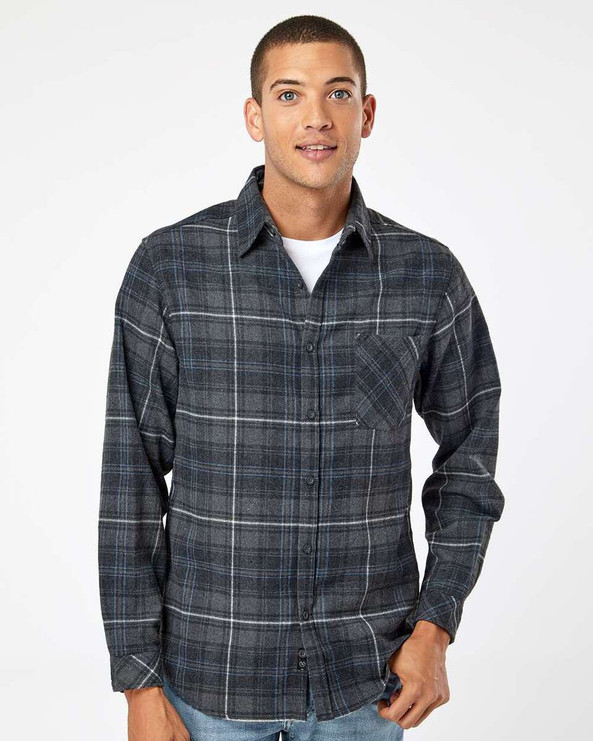 Burnside 8212 - Open Pocket Flannel Shirt