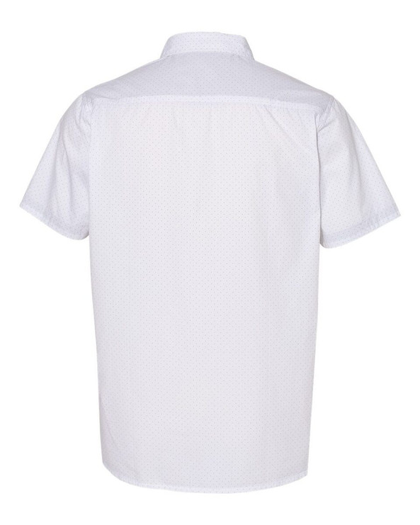 Burnside 9290 - Camisa de manga corta de popelina con estampado de melocotón