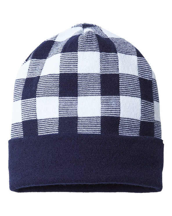 CAP AMERICA RKP12 - USA-Made Plaid Beanie
