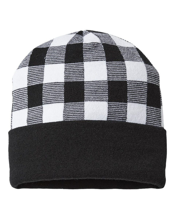 CAP AMERICA RKP12 - USA-Made Plaid Beanie