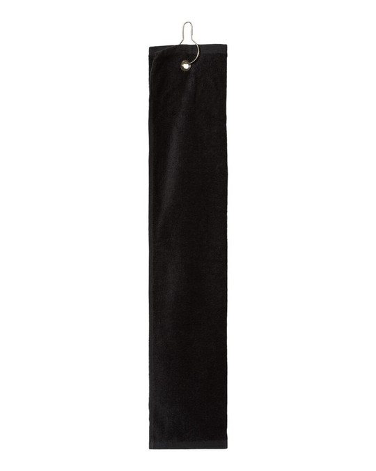 Carmel Towel Company C162523TGH - Trifold Golf Towel with Grommet