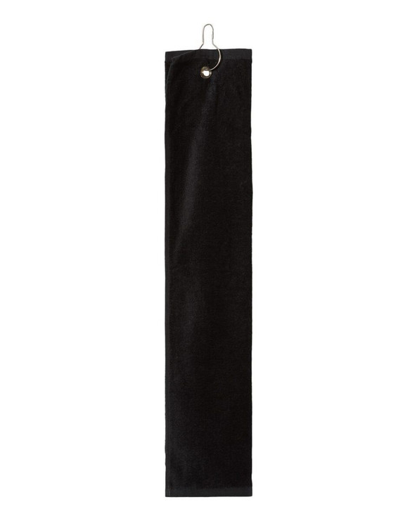 Carmel Towel Company C162523TGH - Trifold Golf Towel with Grommet