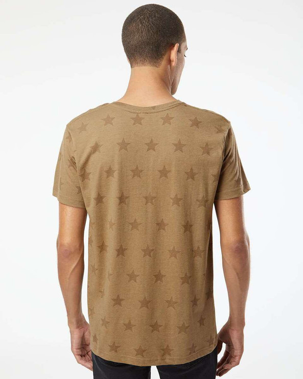 Code Five 3929 - Camiseta con estampado de estrellas