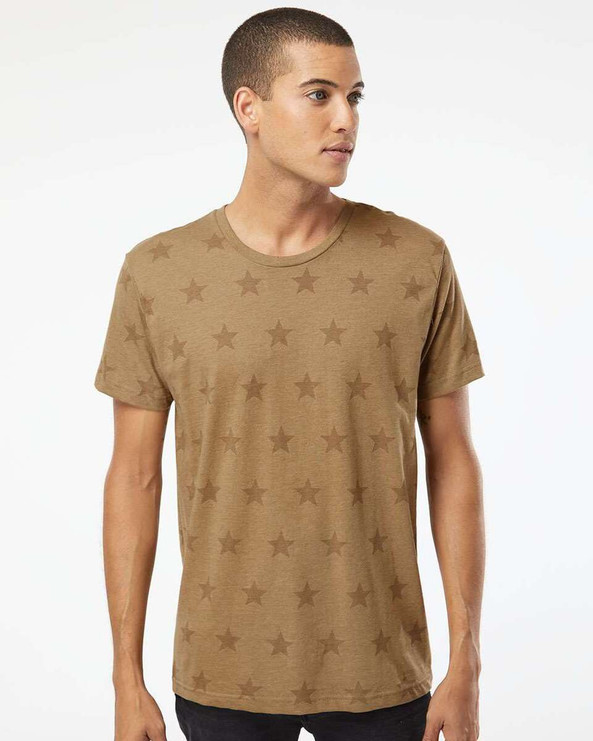 Code Five 3929 - Camiseta con estampado de estrellas