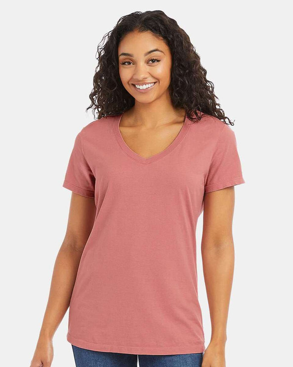 ComfortWash by Hanes GDH125 - Garment-Dyed Women's V-Neck T-Shirt