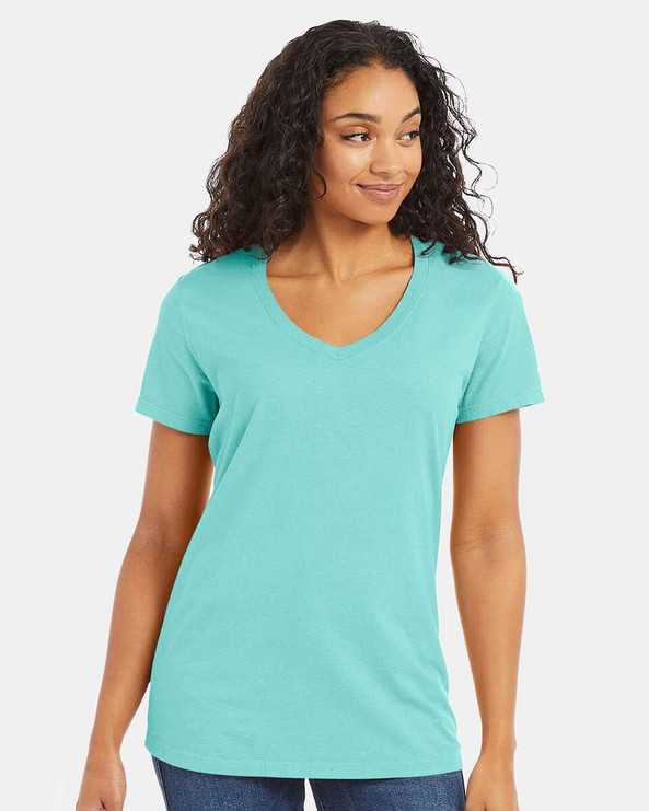 ComfortWash by Hanes GDH125 - Garment-Dyed Women's V-Neck T-Shirt