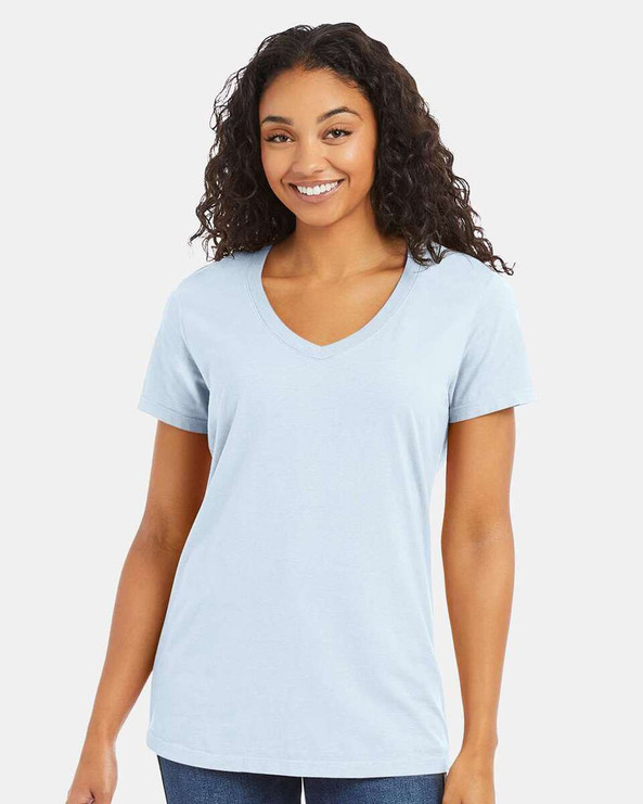 ComfortWash by Hanes GDH125 - Garment-Dyed Women's V-Neck T-Shirt