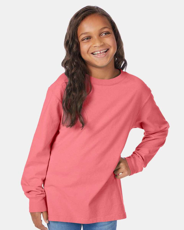 ComfortWash by Hanes GDH275 - Garment-Dyed Youth Long Sleeve T-Shirt
