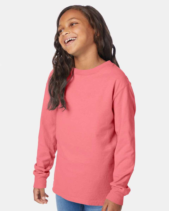 ComfortWash by Hanes GDH275 - Garment-Dyed Youth Long Sleeve T-Shirt