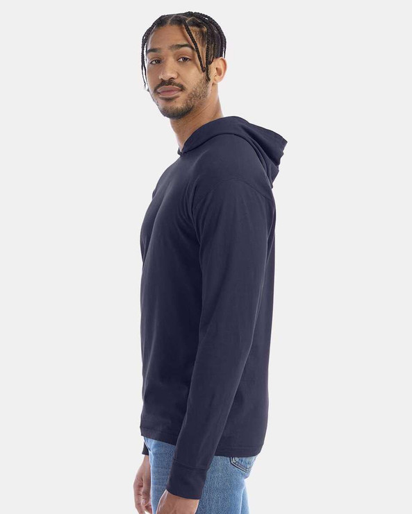 ComfortWash by Hanes GDH280 - Camiseta de manga larga con capucha y jersey teñido en prenda