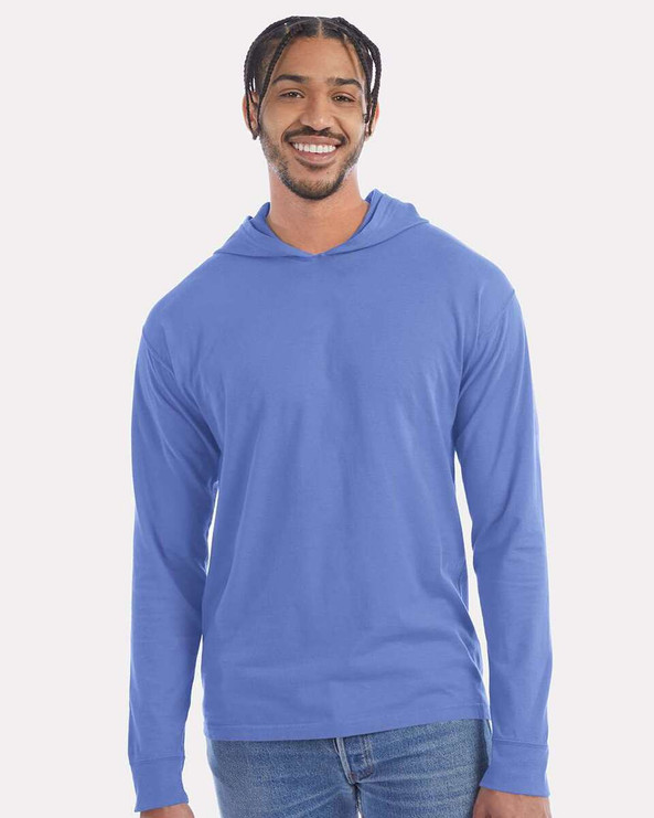 ComfortWash by Hanes GDH280 - Garment-Dyed Jersey Hooded Long Sleeve T-Shirt