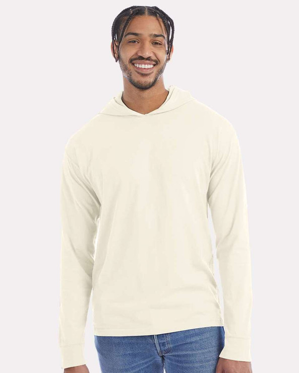 ComfortWash by Hanes GDH280 - Garment-Dyed Jersey Hooded Long Sleeve T-Shirt
