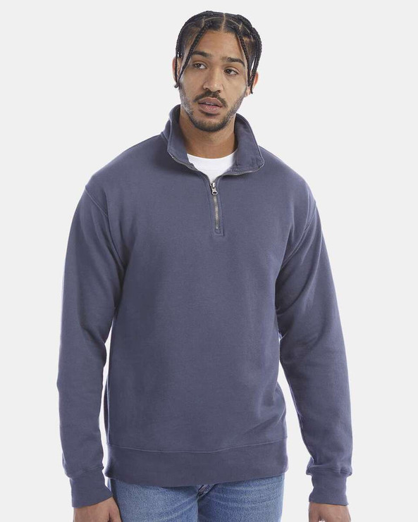 ComfortWash by Hanes GDH425 - Garment-Dyed Quarter-Zip Sweatshirt