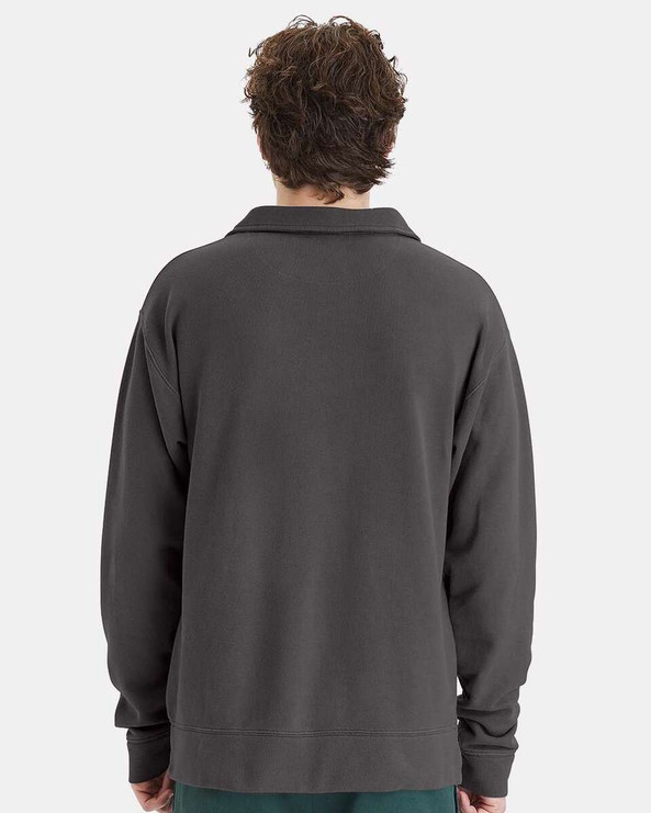 ComfortWash by Hanes GDH490 - Garment-Dyed Polo Collar Sweatshirt