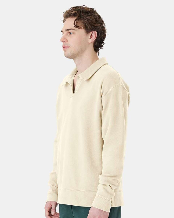 ComfortWash by Hanes GDH490 - Garment-Dyed Polo Collar Sweatshirt