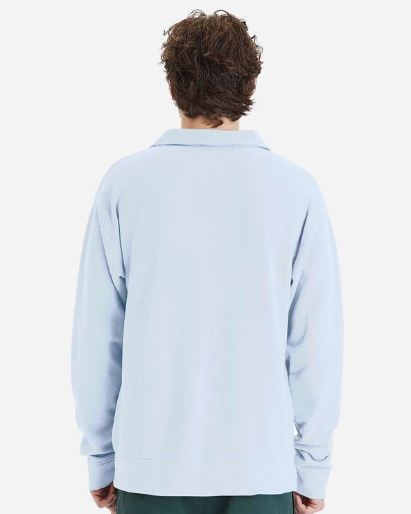 ComfortWash by Hanes GDH490 - Garment-Dyed Polo Collar Sweatshirt
