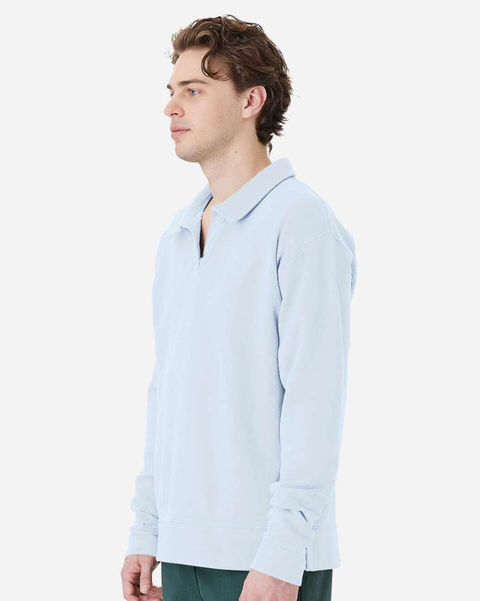 ComfortWash by Hanes GDH490 - Garment-Dyed Polo Collar Sweatshirt