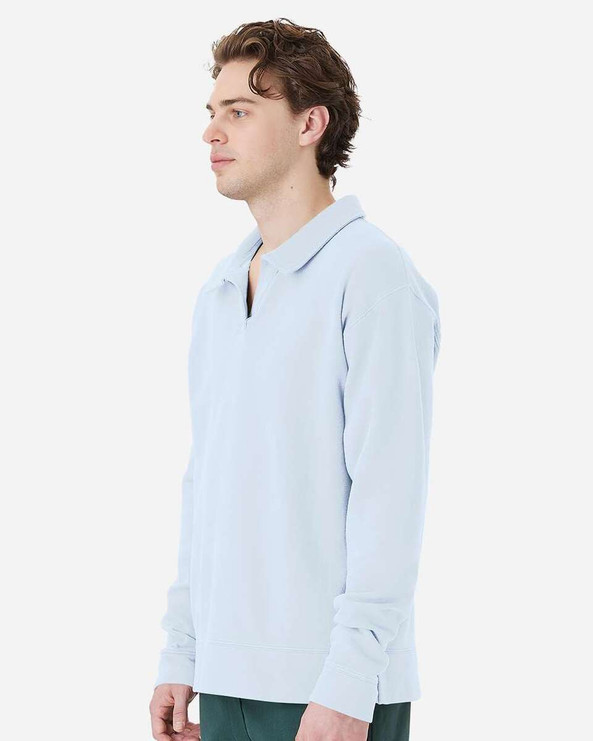 ComfortWash by Hanes GDH490 - Garment-Dyed Polo Collar Sweatshirt