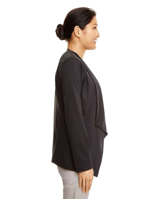 Devon & Jones DP465W - Blazer abierto drapeado Perfect Fit™ de mujer