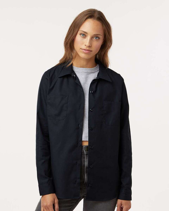 Dickies L5350 - Camisa de trabajo industrial de manga larga para mujer