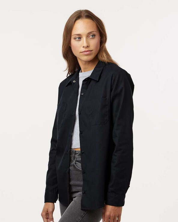 Dickies L5350 - Camisa de trabajo industrial de manga larga para mujer