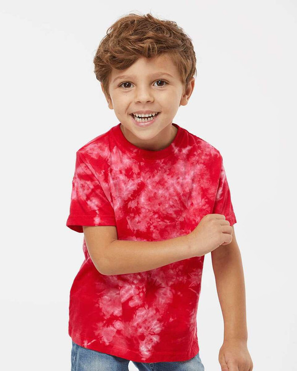 Dyenomite 330CR - Camiseta Crystal Tie-Dyed para niño pequeño
