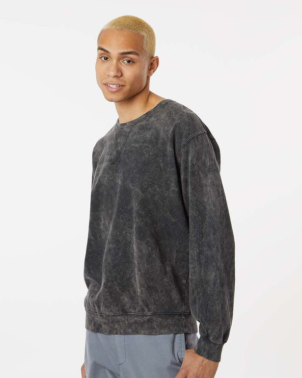 Dyenomite 845MW - Premium Fleece Mineral Wash Crewneck Sweatshirt