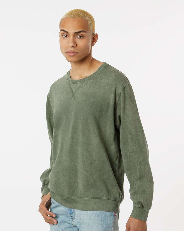 Dyenomite 845MW - Premium Fleece Mineral Wash Crewneck Sweatshirt