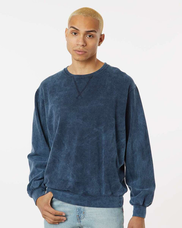 Dyenomite 845MW - Premium Fleece Mineral Wash Crewneck Sweatshirt