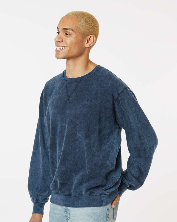 Dyenomite 845MW - Premium Fleece Mineral Wash Crewneck Sweatshirt