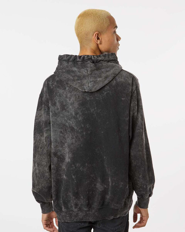 Dyenomite 854MW - Premium Fleece Mineral Wash Hooded Sweatshirt