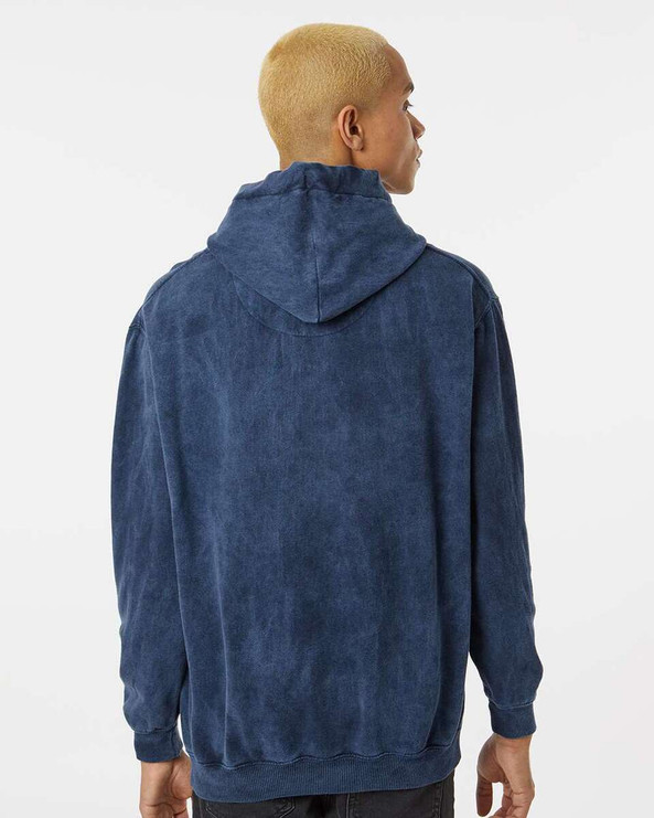 Dyenomite 854MW - Premium Fleece Mineral Wash Hooded Sweatshirt