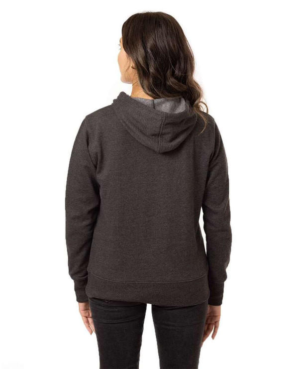 Econscious EC4580 - Women's Heathered Full-Zip Hooded Sweatshirt