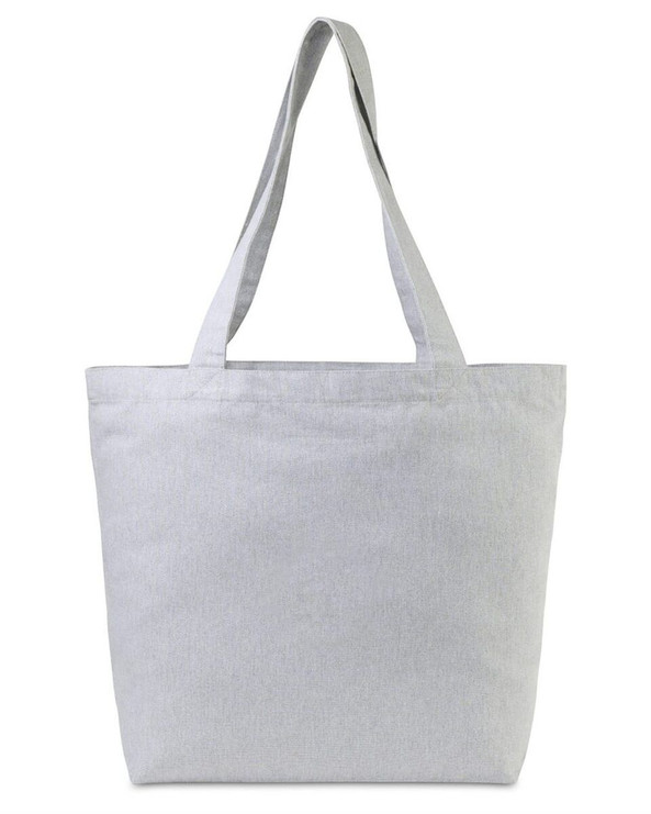 Gemline 102036 - Aware™ Bolsa de algodón reciclado con bolsillo interior con cremallera