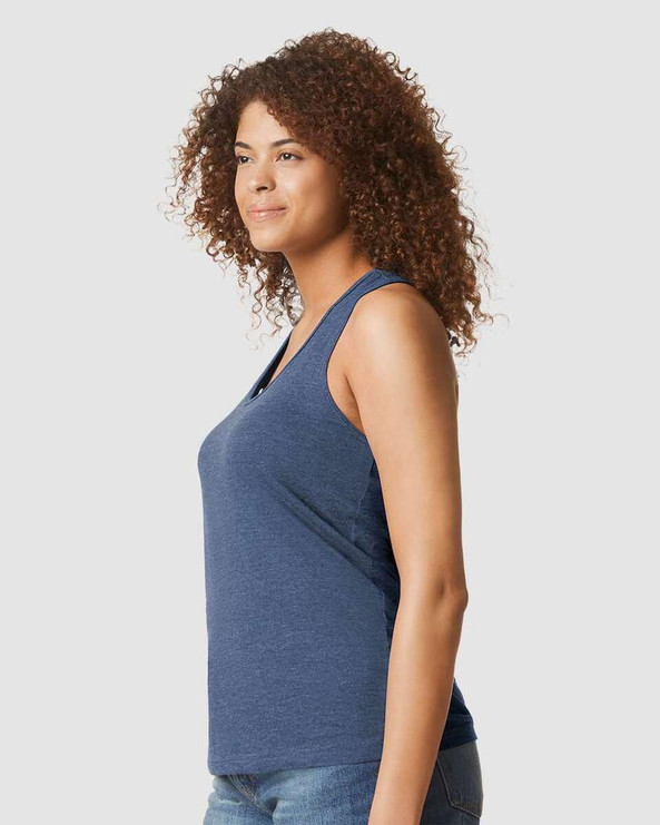 Gildan 64220LCVC - Softstyle® Women’s CVC Racerback Tank Top
