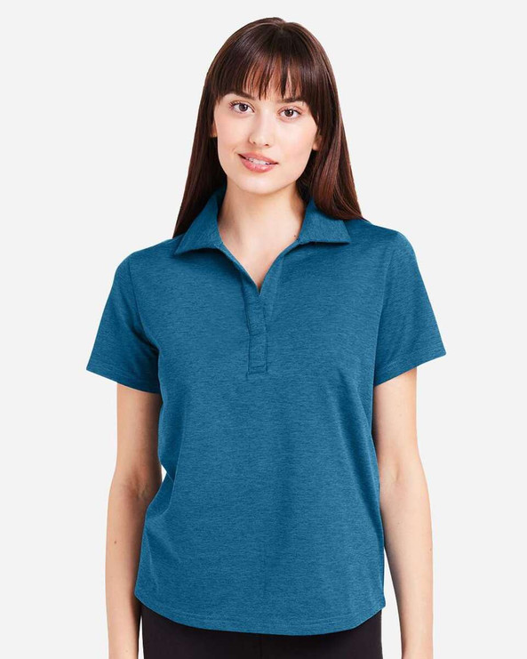 Glyder PDP7058 - Women's Marbled Fairway Polo