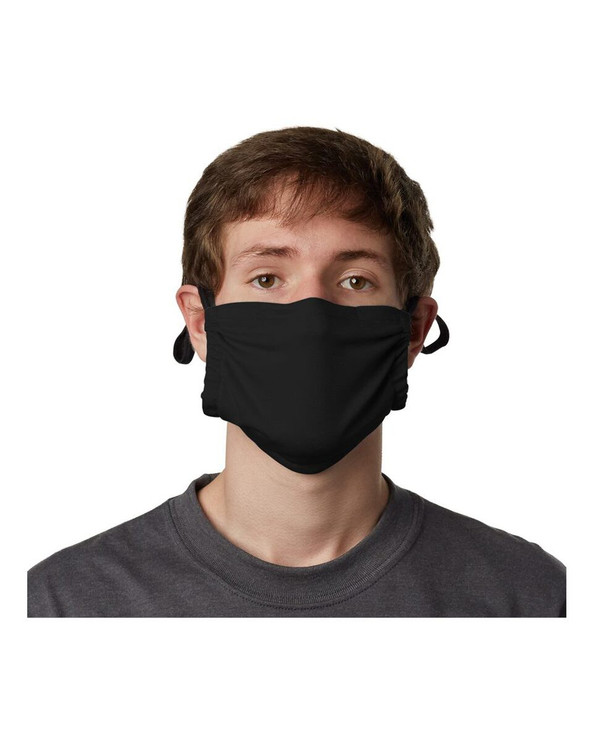 Hanes MKPKCR - Mascarilla de bolsillo de algodón de 2 capas