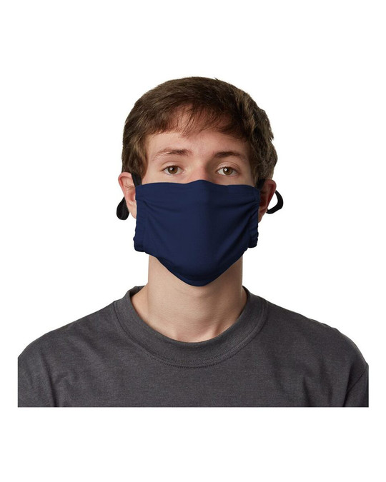 Hanes MKPKCR - Mascarilla de bolsillo de algodón de 2 capas