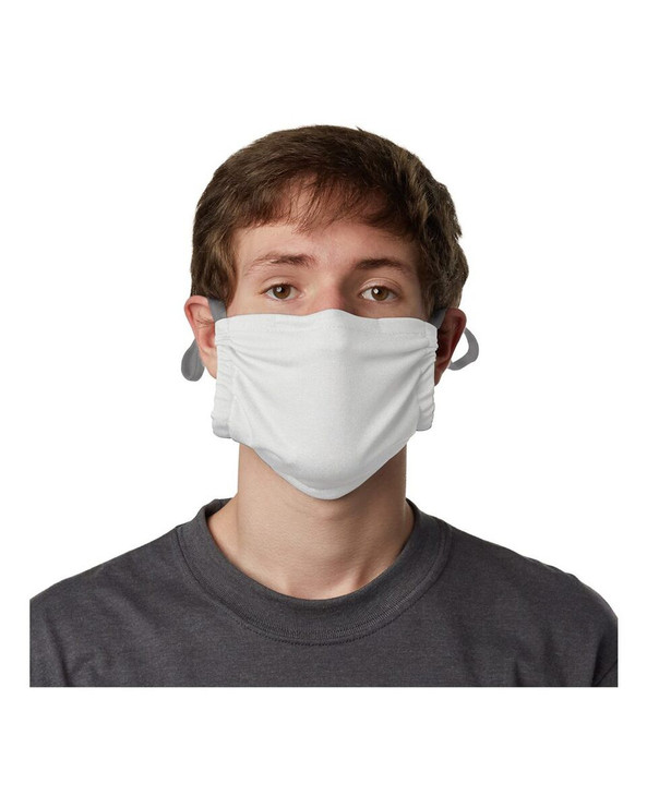 Hanes MKPKCR - Mascarilla de bolsillo de algodón de 2 capas