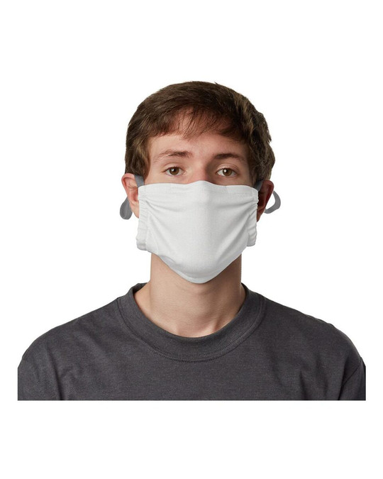Hanes MKPKPR - Mascarilla de bolsillo de poliéster de 2 capas