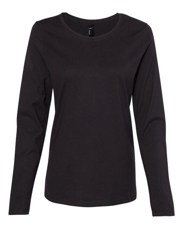 Hanes S04LS - Perfect-T Women’s Long Sleeve Scoopneck T-Shirt