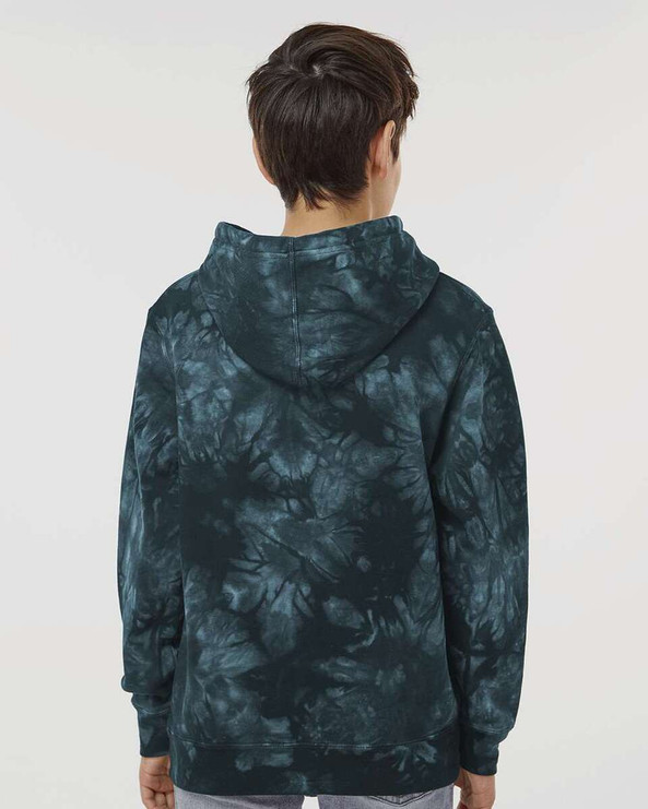 Independent Trading Co. PRM1500TD - Sudadera con capucha teñida de peso medio para jóvenes
