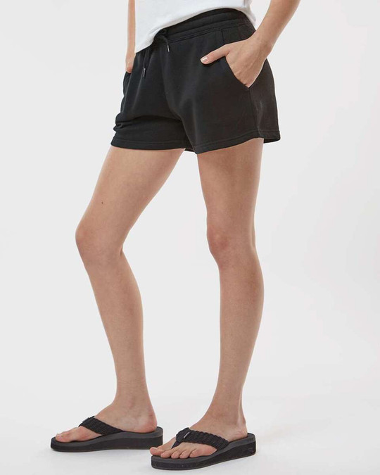 Independent Trading Co. PRM20SRT - Pantalones cortos ligeros de forro polar California Wave Wash para mujer