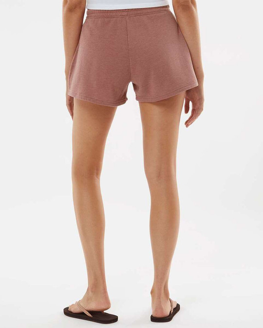 Independent Trading Co. PRM20SRT - Pantalones cortos ligeros de forro polar California Wave Wash para mujer
