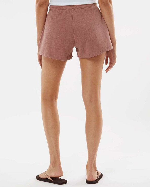 Independent Trading Co. PRM20SRT - Pantalones cortos ligeros de forro polar California Wave Wash para mujer
