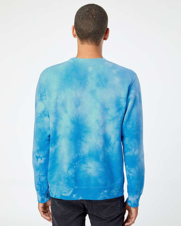 Independent Trading Co. PRM3500TD - Midweight Tie-Dyed Crewneck Sweatshirt