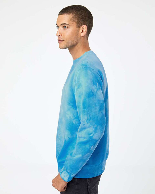 Independent Trading Co. PRM3500TD - Midweight Tie-Dyed Crewneck Sweatshirt