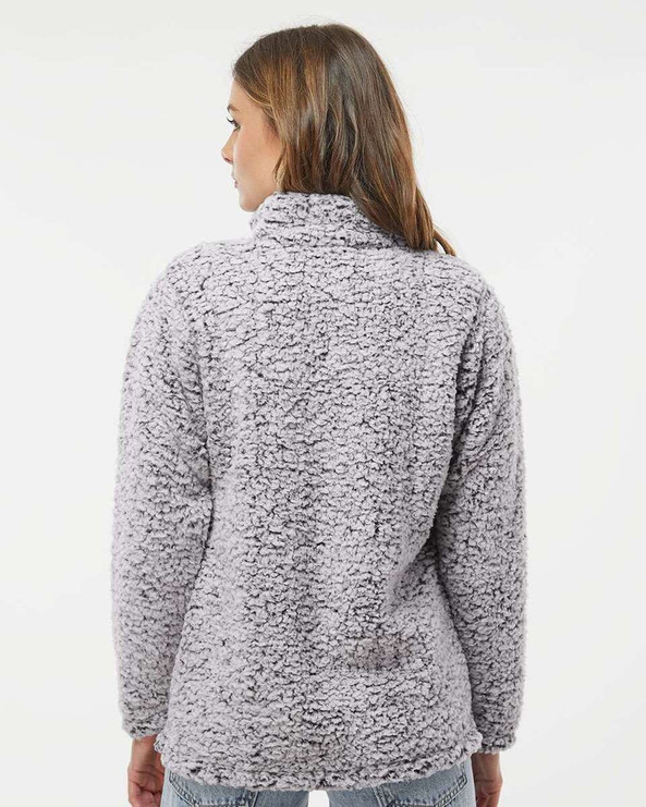 J. America 8451 - Women’s Epic Sherpa Quarter-Zip Pullover