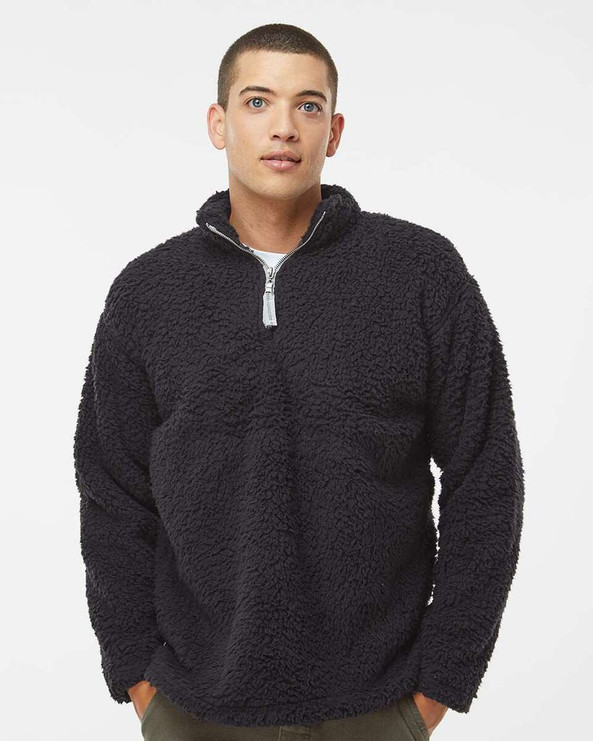 J. America 8454 - Sherpa Quarter-Zip Pullover