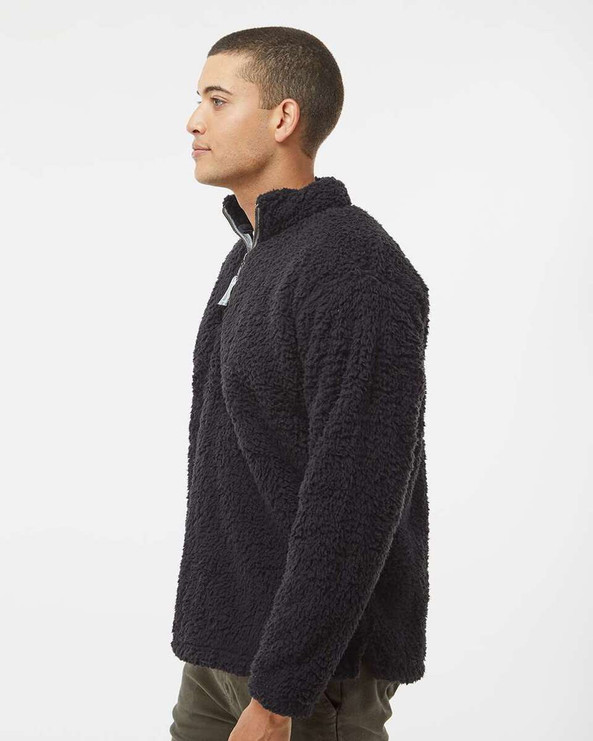 J. America 8454 - Sherpa Quarter-Zip Pullover